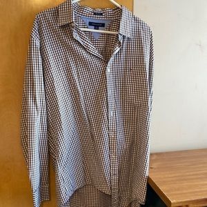 Tommy Hilfiger XXL Dress Shirt Brown